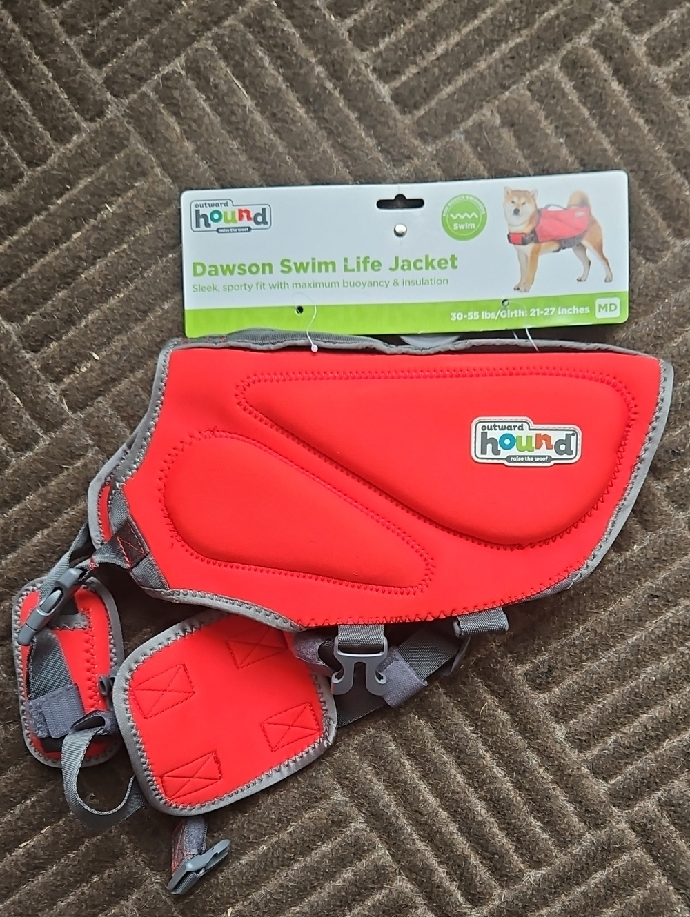Outward Hound Red Dog Swim Life Jacket